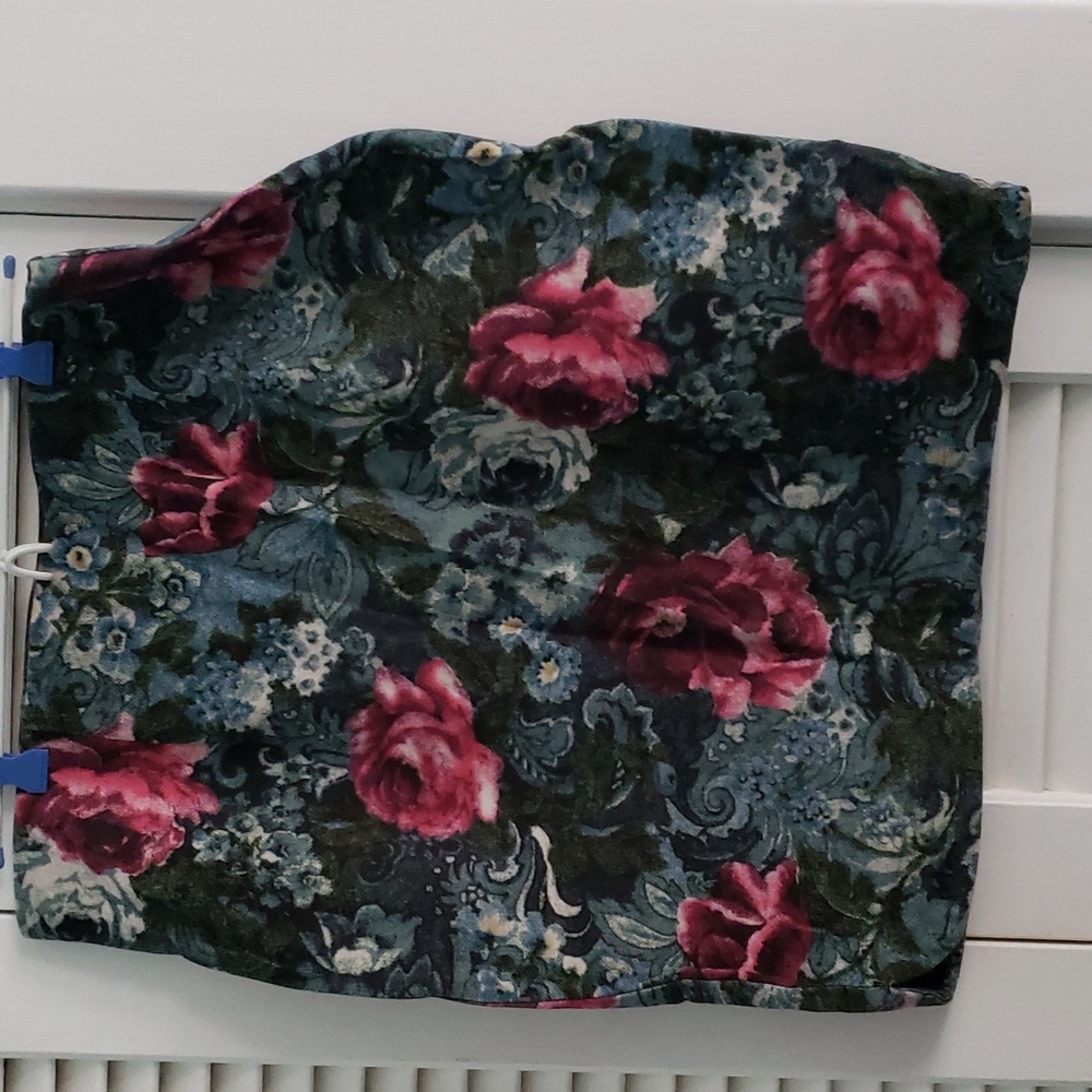 J.Jill Ponte Rose print skirt